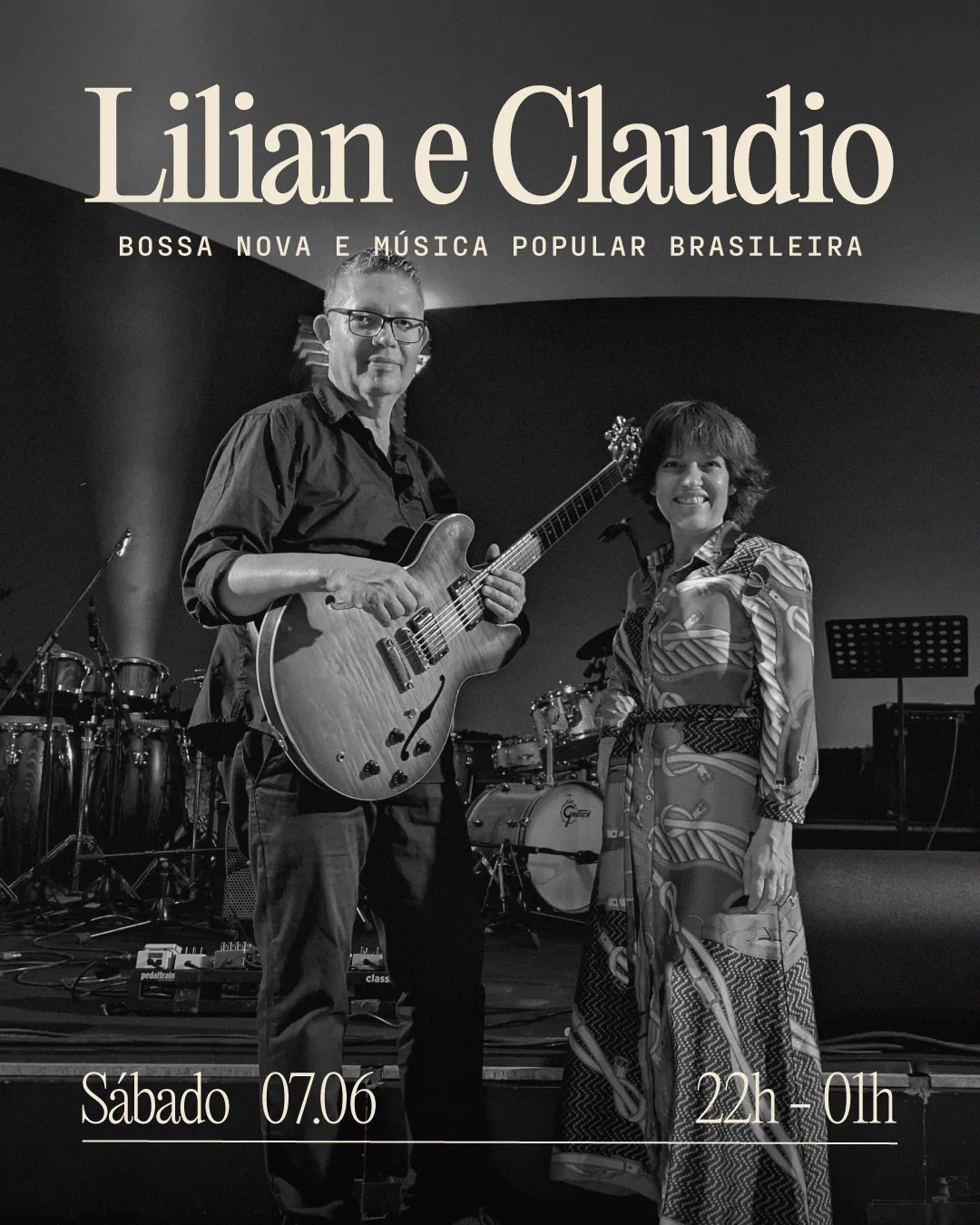 Lilian Raquel e Claudio César Ribeiro no Angel's Share