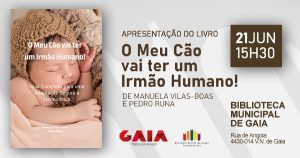 O meu cão vai ter um irmão humano