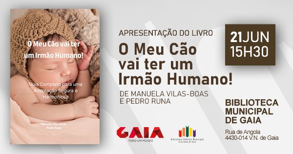 O meu cão vai ter um irmão humano