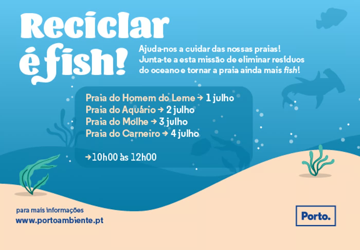 Reciclar é Fish! Atividade de limpeza de pr