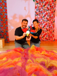 Teatro para experimentar — Floresta chama: Espetáculo-ateliê dedicado ao público bebé