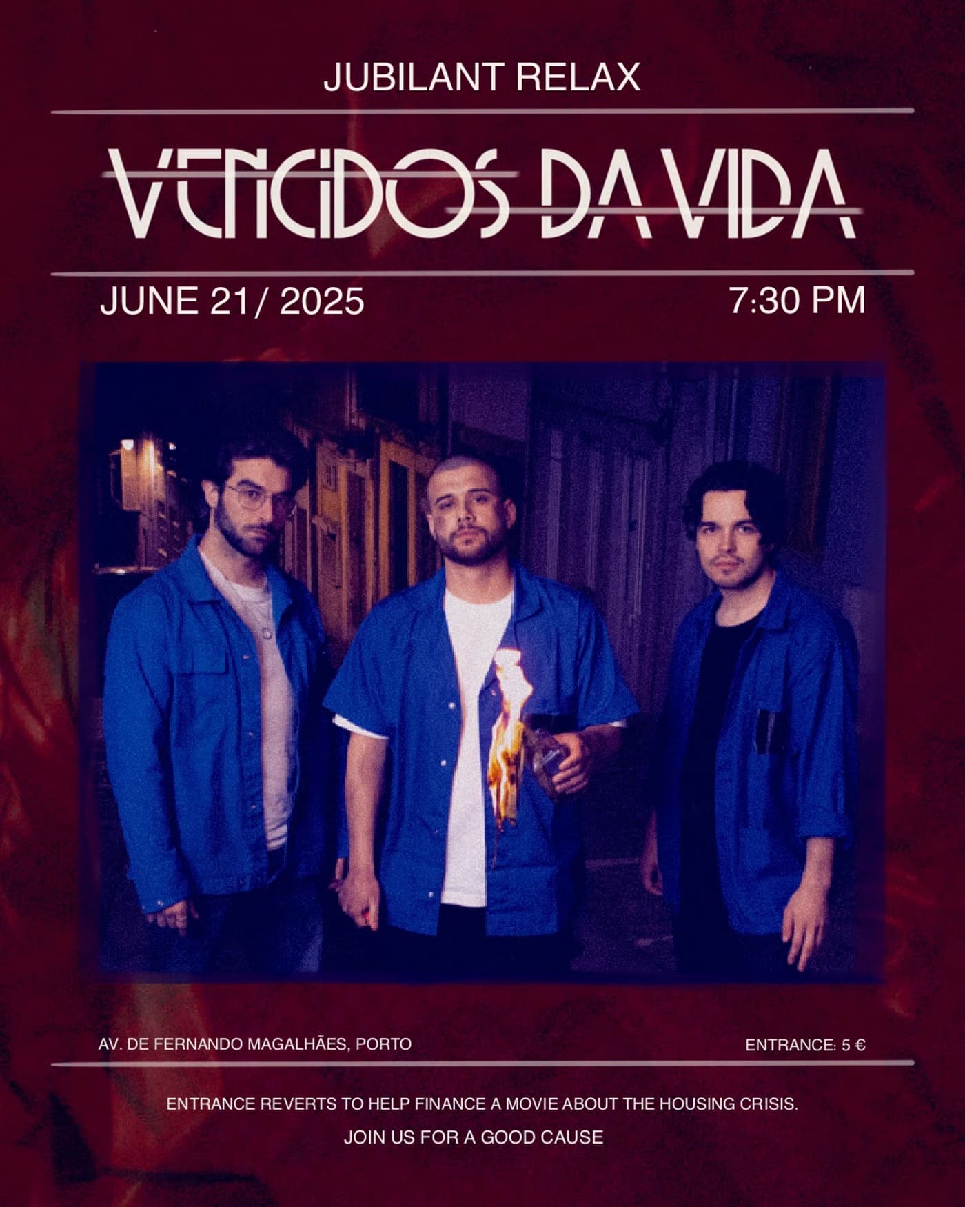 Vencidos da Vida | Concerto Solidário de Indie Rock em Guimarães