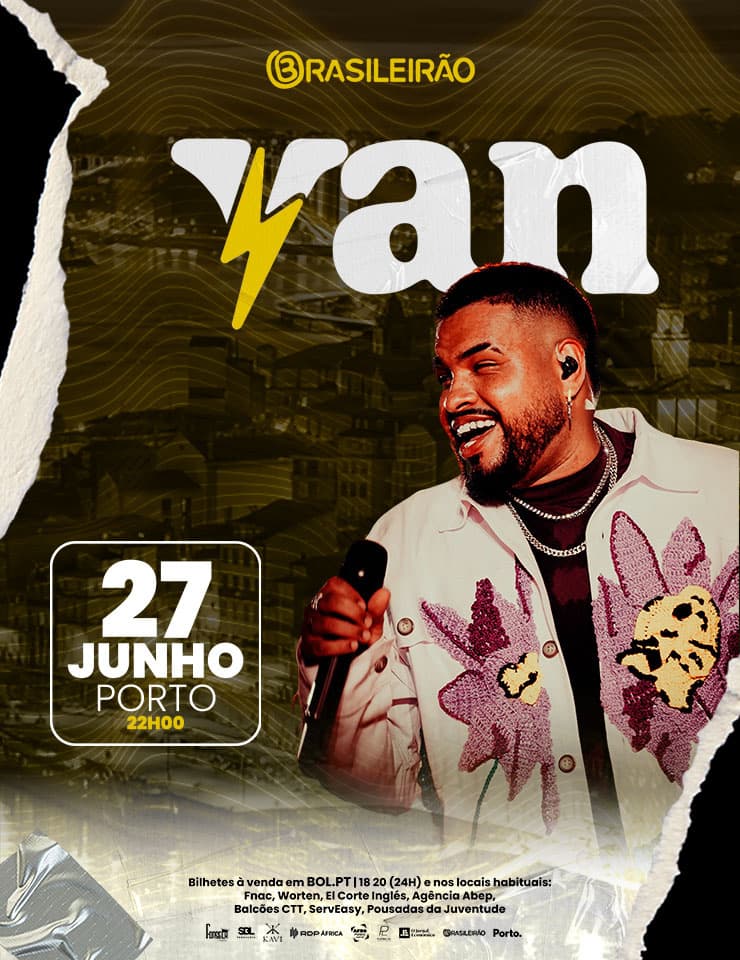 ð¶ Noite de Pagode com YAN ao Vivo no Brasileirão – Porto ð§ð· Uma verdadeira festa brasileira está prestes a agitar o Porto! Na próxima sexta-feira, 27 de junho de 2025, às 22h00, o restaurante Brasileirão recebe o fenómeno do pagode YAN, numa noite repleta de romantismo, energia e samba no pé. ð
Data: 27 de junho de 2025 ð Horário: 22h00 (portas abrem às 22h00) ð Local: Restaurante Brasileirão, Porto ð️ Bilhetes: • Plateia em Pé – Lote 1: 15,00€ • Mesa VIP (4 pessoas): 200,00€ – inclui garrafa + 4 energéticos • Mesa Camarote (5 pessoas): 250,00€ – inclui 1 garrafa + 5 energéticos ð¡ Duração: 6 horas (com intervalo) ð¶ Classificação etária: Maiores de 6 anos (entrada paga a partir dos 3 anos) ð¤ Sobre o artista: YAN, um dos novos nomes mais promissores do pagode brasileiro, destacou-se ao lado de Ludmilla no projeto Numanice, com interpretações intensas de temas como “Vou Desligar” e “Fica com Deus”. A sua voz marcante e presença cativante fazem de cada espetáculo um momento de pura emoção e comunhão com o público. ð§ Antes de YAN subir ao palco, o ambiente será aquecido por DJ KADU e pelo Grupo PDR, garantindo que a pista já esteja ao rubro quando o show principal começar. ð¥ Uma noite de pagode ao vivo num ambiente intimista e cheio de alma brasileira, perfeita para cantar, dançar e viver momentos inesquecíveis. ð¢ Lugares limitados! Garanta já o seu ingresso e venha sentir o Brasil no coração do Porto.