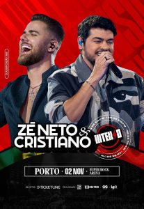 Zé Neto & Cristiano ao vivo no Porto | A maior festa sertaneja do ano chega à Super Bock Arena