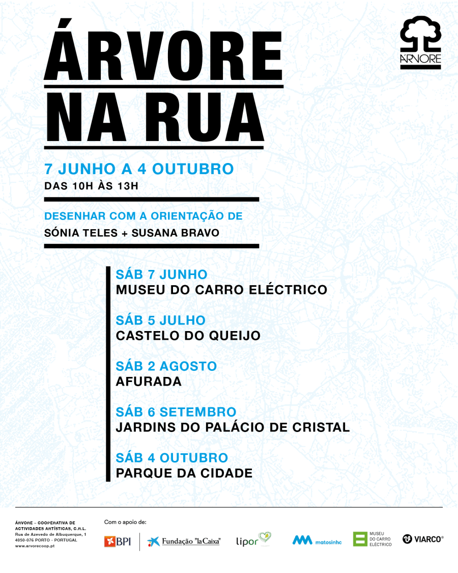 Árvore na Rua: Desenho, Arte e Património nos Jardins do Palácio de Cristal