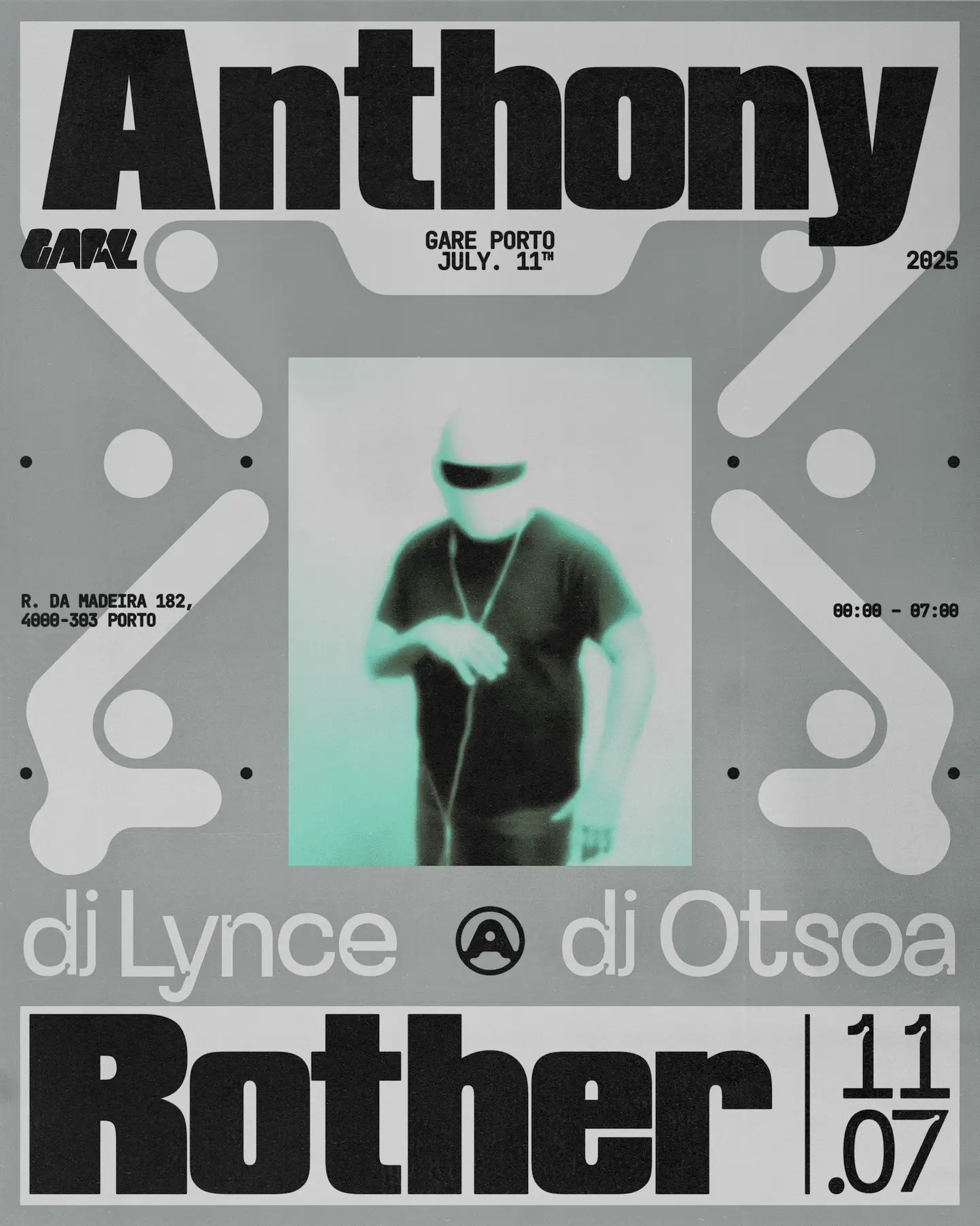 Anthony Rother, DJ Lynce e DJ Otsoa no Gare Porto
