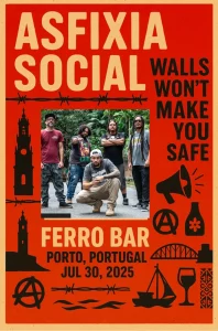 Asfixia Social (BR) ao vivo no Ferro Bar