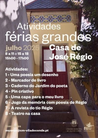 Atividades de Férias na Casa José Régio
