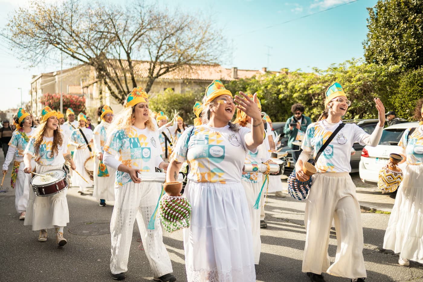 Baque Flores do Porto leva o Maracatu de Baque Virado ao Jardim de Sarah Afonso