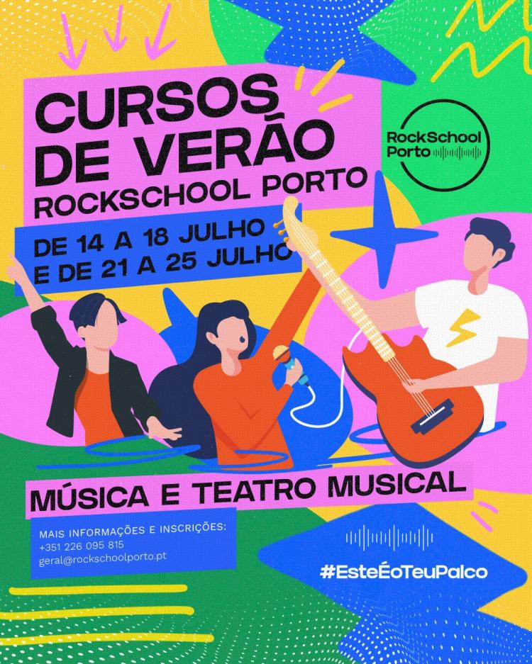 Cursos de Verão RockSchool Porto — Vem Brilhar no Palco!