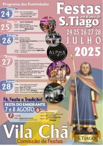 Festas em Honra de São Tiago 2025 - Vila Chã