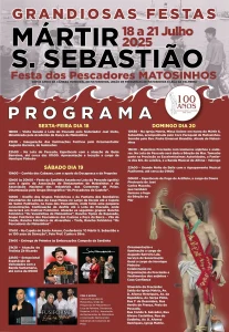 Festas do Mártir de São Sebastião 2025 celebram 100 anos da Irmandade dos Pescadores de Matosinhos