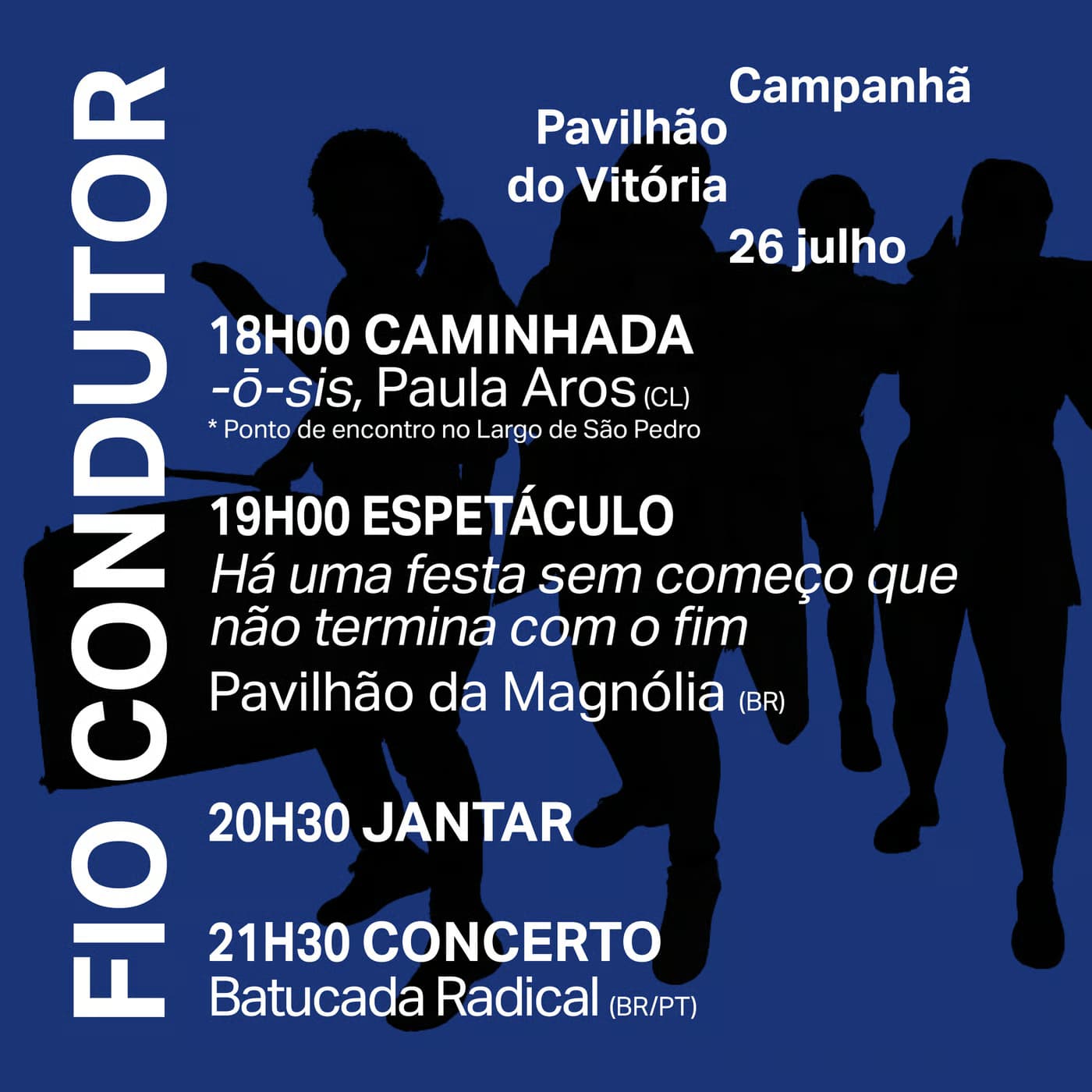 Fio Condutor: Arte, Caminhada e Celebração em Campanhã com Paula Aros, Pavilhão da Magnólia e Batucada Radical