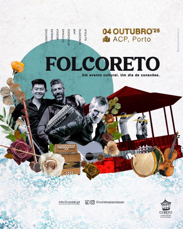 Folcoreto: Dia de celebração folk e conexões culturais chega ao Porto