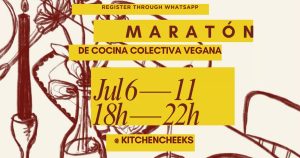 Maratona de Cozinha Coletiva Vegana – Cozinha, Partilha e Comunidade com a Kitchen Cheeks
