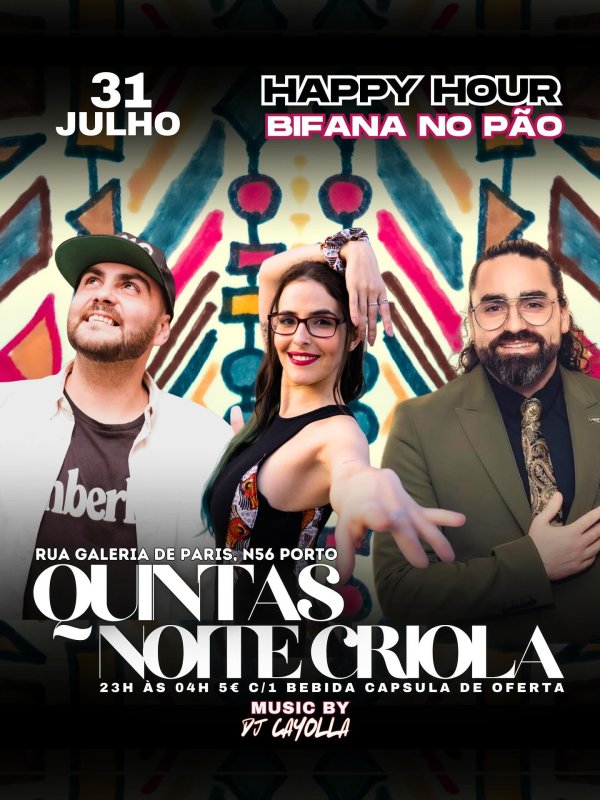 Quintas Noite Criola: música, dança e bifanas nas Galerias de Paris