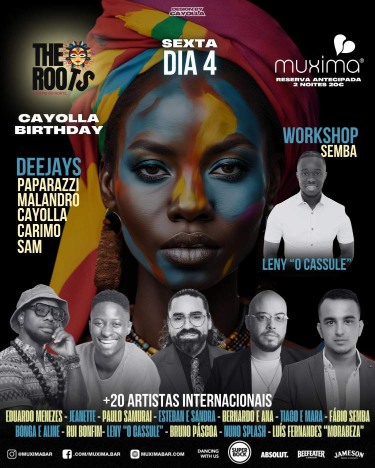SEXTAAÃO AFRO NO MUXIMA BAR – THE ROOTS: CAYOLLA BIRTHDAY!
