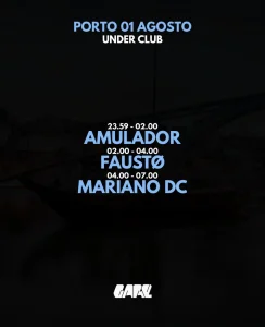 Under Club with Mariano DC, Faustø, Amulador