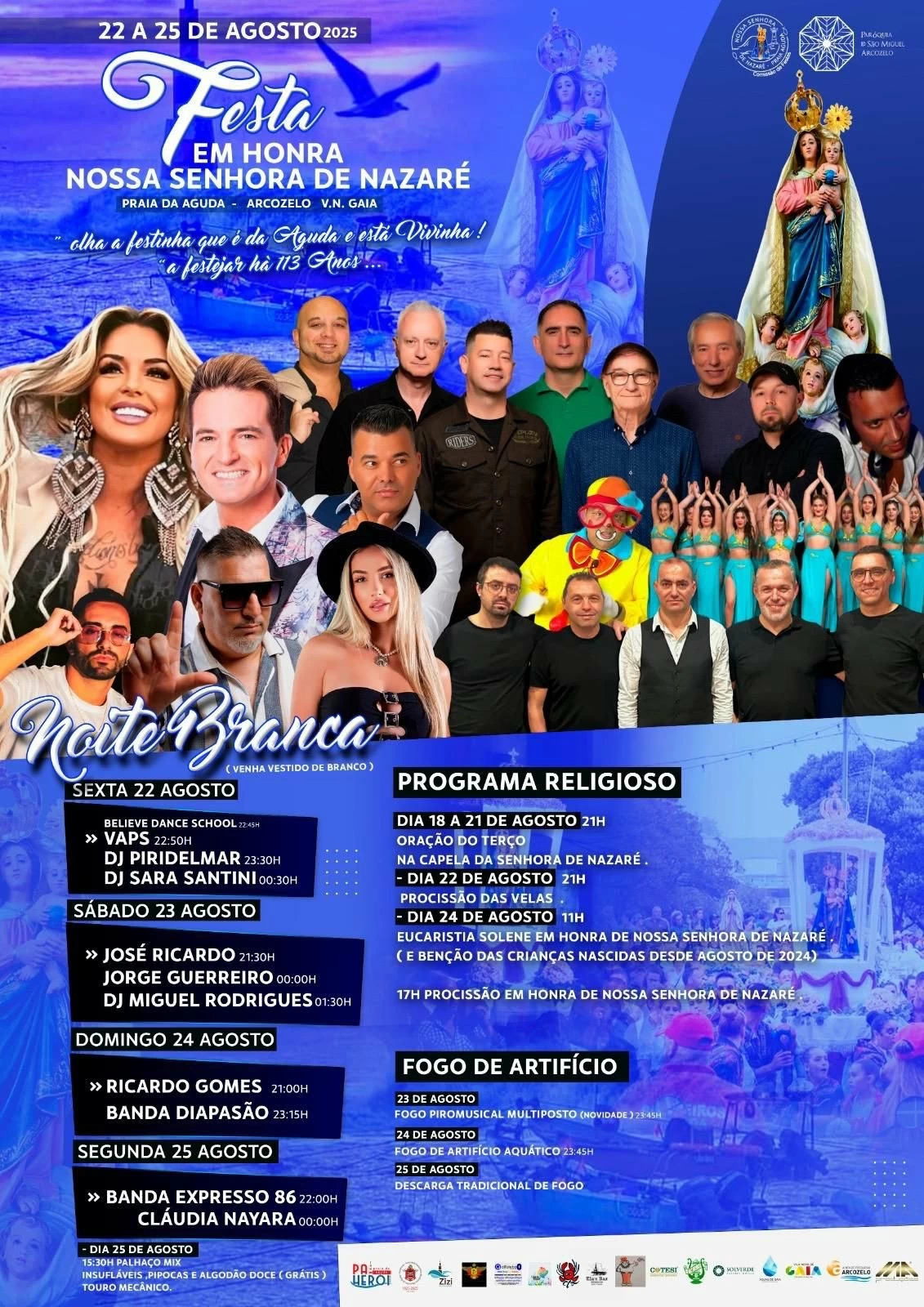 Festa de Nossa Senhora de Nazaré 2025 - Praia da Aguda, Vila Nova de Gaia