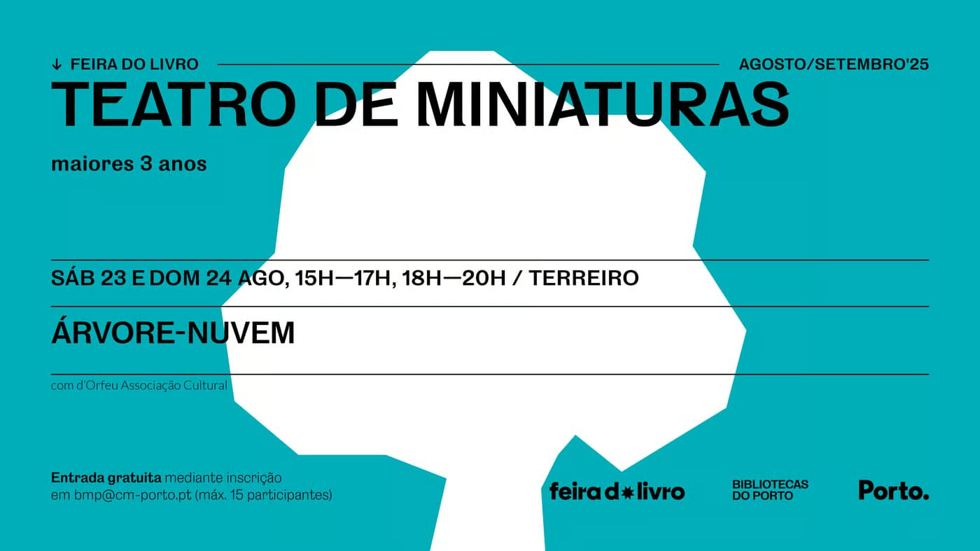 Árvore Nuvem: teatro de miniaturas encanta os mais pequenos na Feira do Livro do Porto 2025