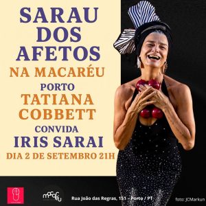 Sarau dos Afetos - Tatiana Cobbett convida a pianista Iris Sarai