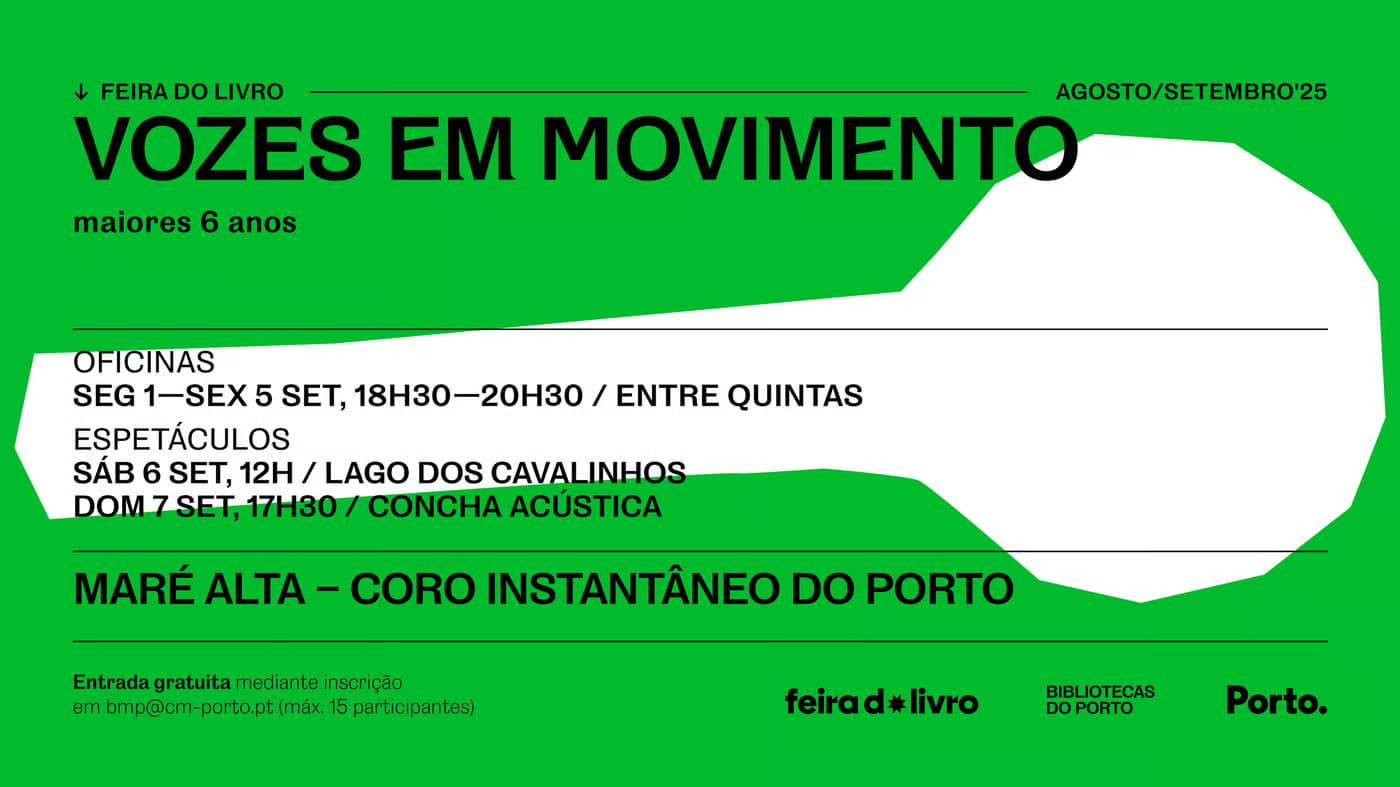 Maré Alta – Coro Instantâneo do Porto Junte-se à Voz Coletiva da Cidade