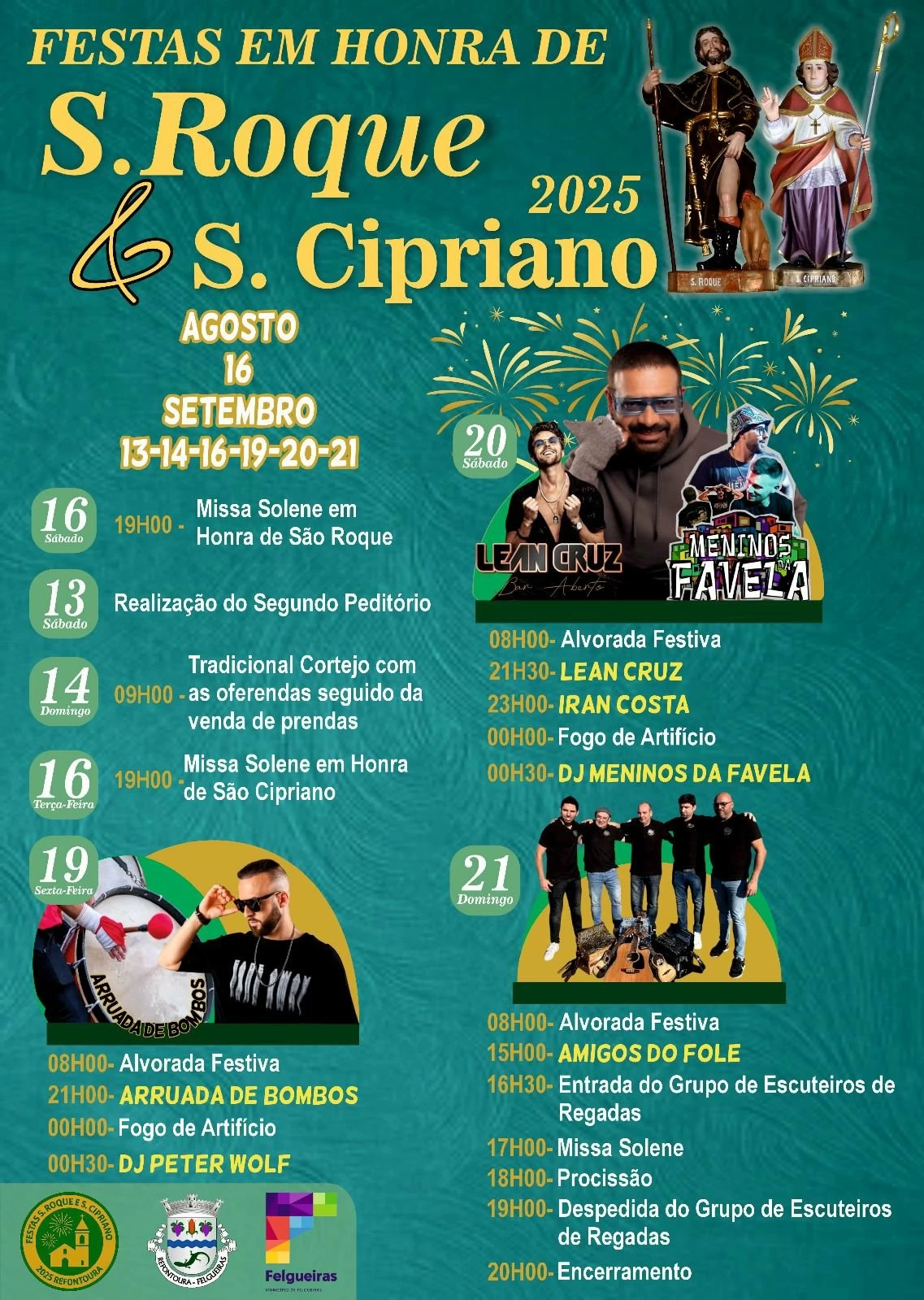 FESTAS DE S. ROQUE & S. CIPRIANO 2025 - Felgueiras