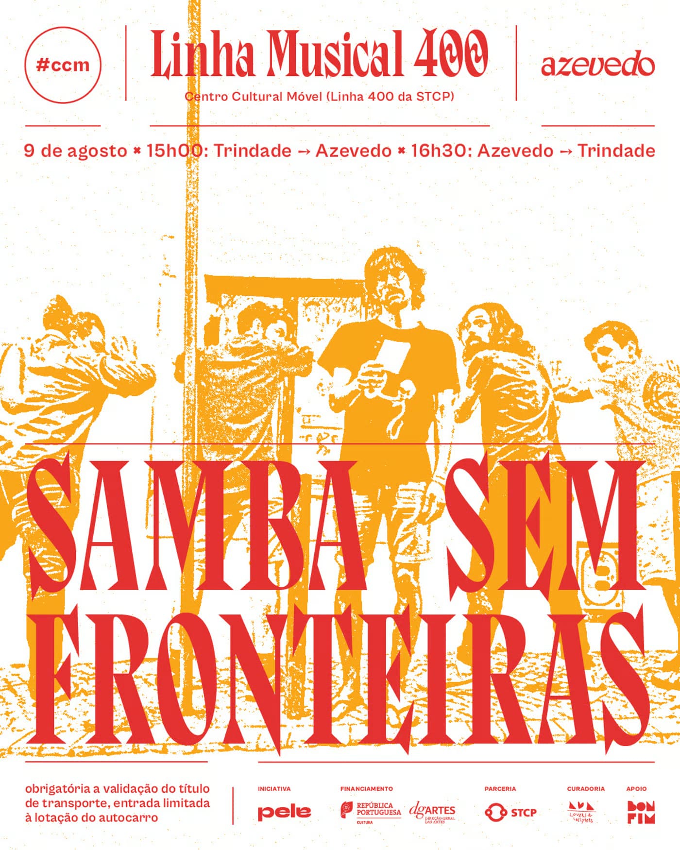 Samba Sem Fronteiras transforma a linha 400 da STCP num palco sobre rodas