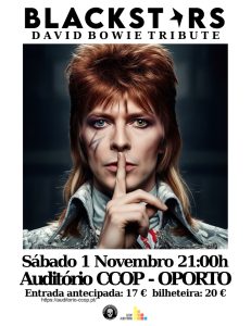 Blackstars celebram David Bowie no Auditório CCOP