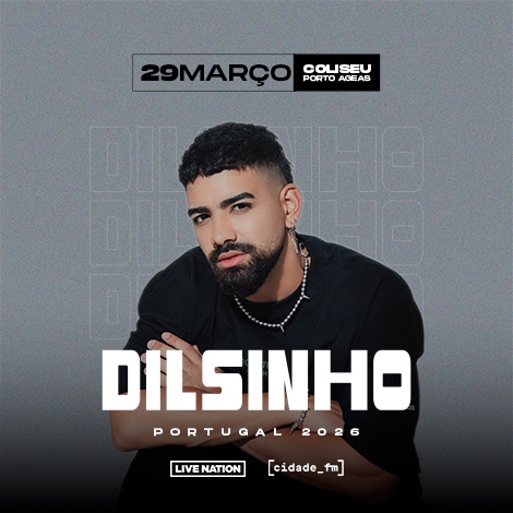 Dilsinho regressa a Portugal em 2026 com concerto no Coliseu Porto Ageas