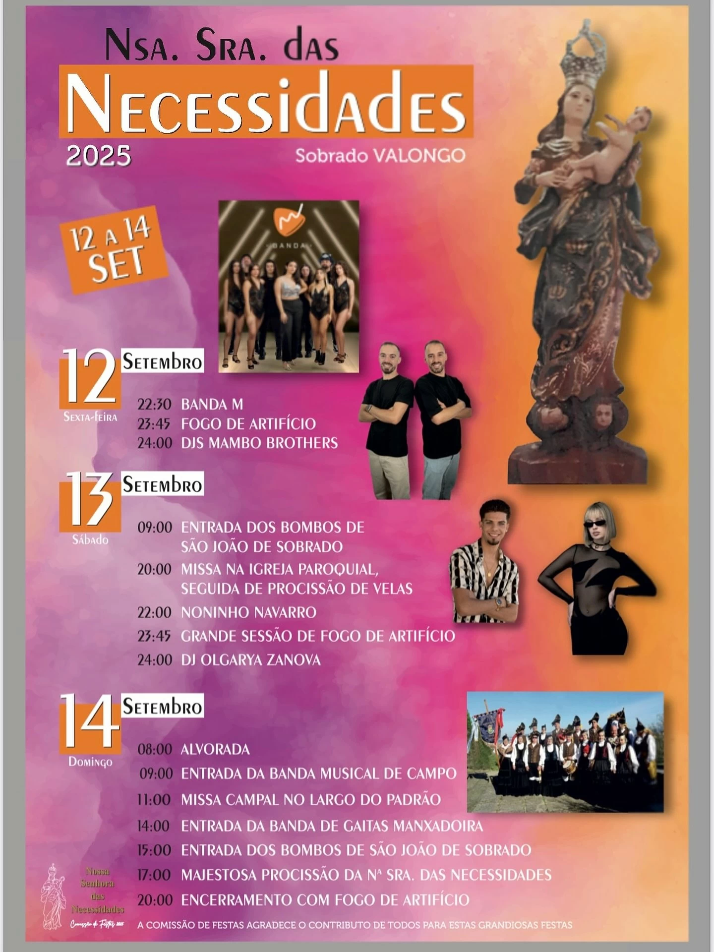 Festa em Honra de Nossa Senhora das Necessidades 2025 - Sobrado