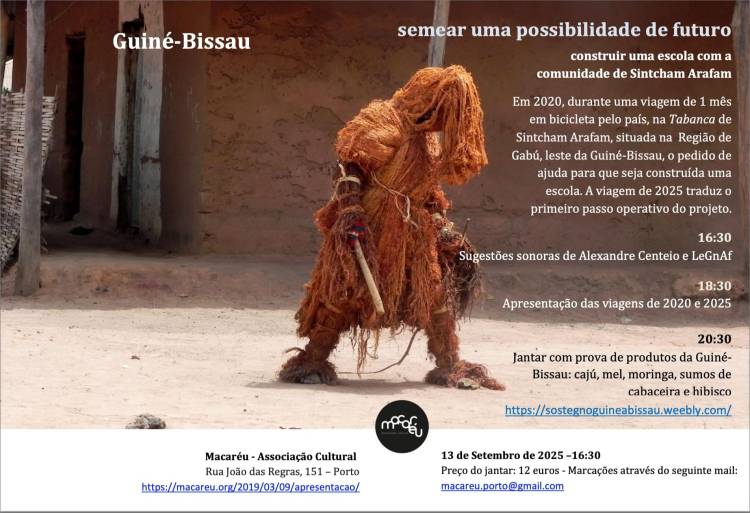 Guiné-Bissau semear uma possibilidade de futuro Construir uma escola