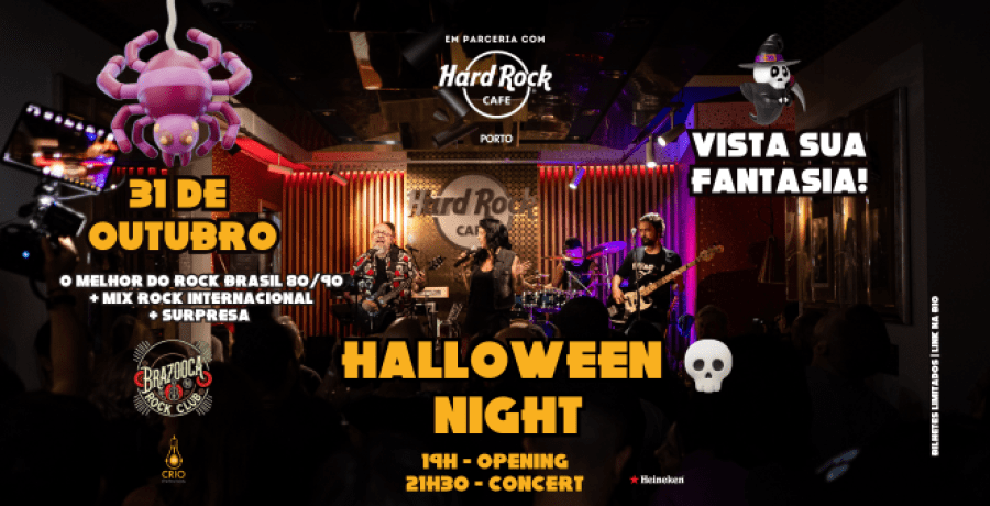 Halloween Night no Hard Rock Cafe Porto promete noite de rock e mistério