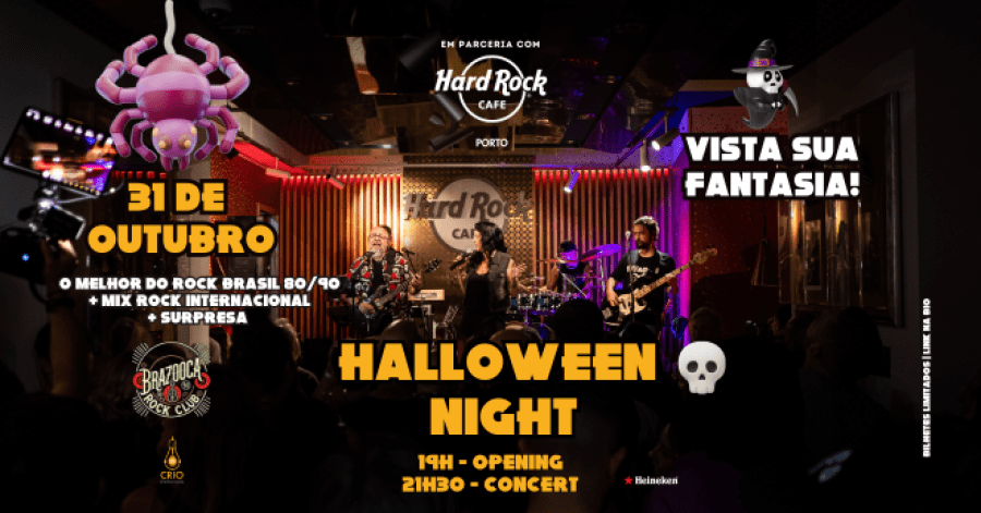 Halloween Night no Hard Rock Cafe Porto promete noite de rock e mistério