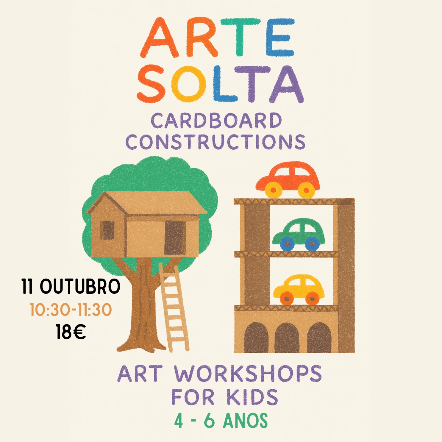Oficina Infantil de Construção com Cartão – Faz o teu Brinquedo!