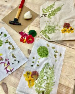 Tatakizome Botânico | Oficina Infantil de Arte Experimental Sustentável