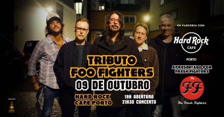 Tributo aos Foo Fighters no Hard Rock Cafe Porto