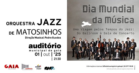 Uma Viagem Pelos Tempos do Jazz no Auditório Municipal de Gaia