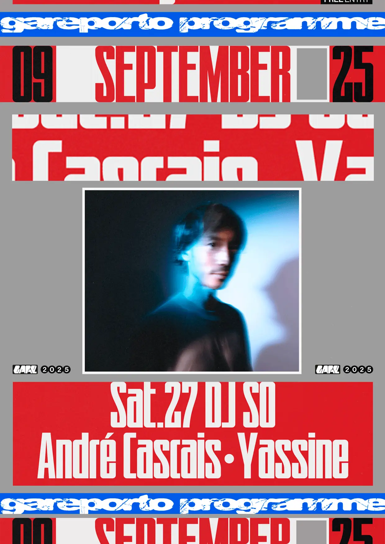 DJ SO, André Cascais e Yassine no Gare Porto