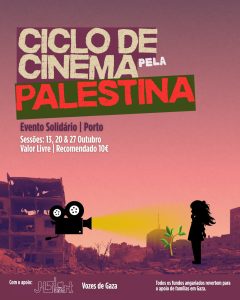 1948 Creation & Catastrophe no Ciclo de Cinema pela Palestina — apoio a famílias em Gaza