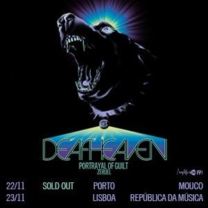 DEAFHEAVEN ao vivo no Porto com Portrayal of Guilt e Zeruel