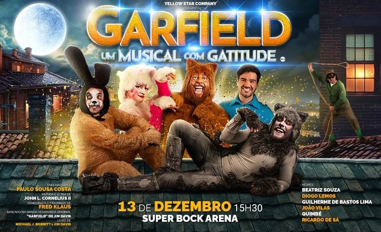 “Garfield, Um Musical com Gatitude” anima o Natal na Super Bock Arena