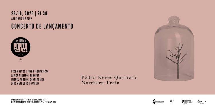 Pedro Neves Quarteto apresenta “Northern Train” no Porta-Jazz