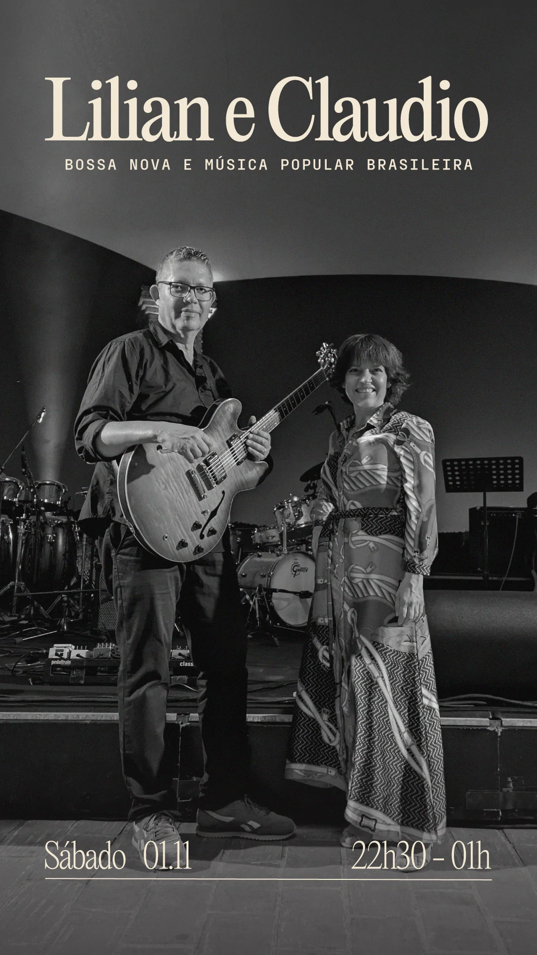 Lilian Raquel e Claudio César Ribeiro ao vivo no Angel’s Share