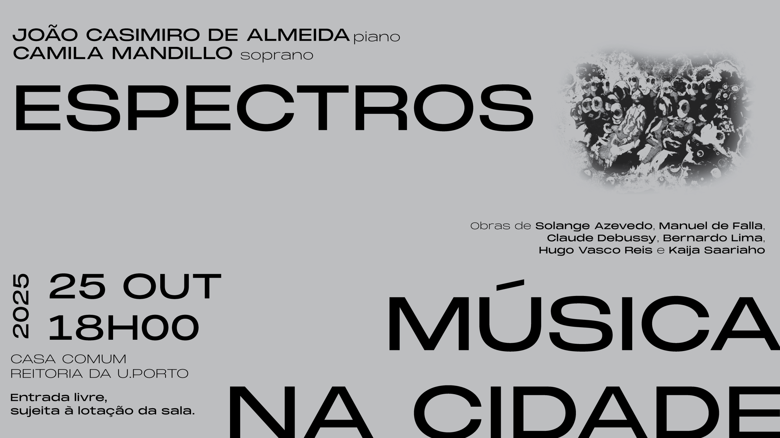 Espectros | João Casimiro de Almeida, piano; Camila Mandillo, soprano