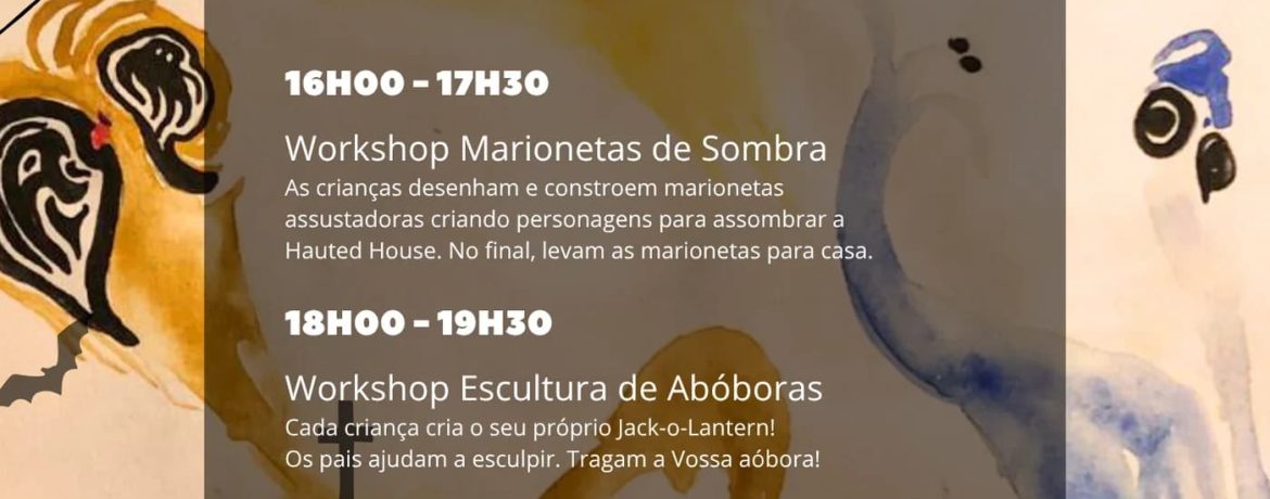 PAZ Assombrado — Oficinas Criativas de Halloween para Crianças