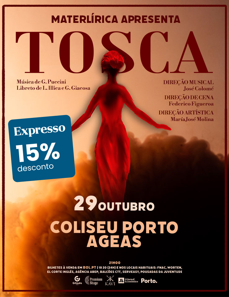 Tosca, de Puccini, chega ao Coliseu Porto Ageas