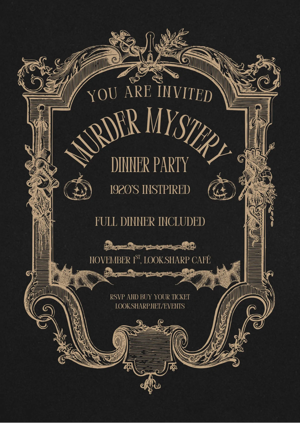 Murder Mystery Dinner Porto: 1920's Whodunnit at Look.Sharp Café