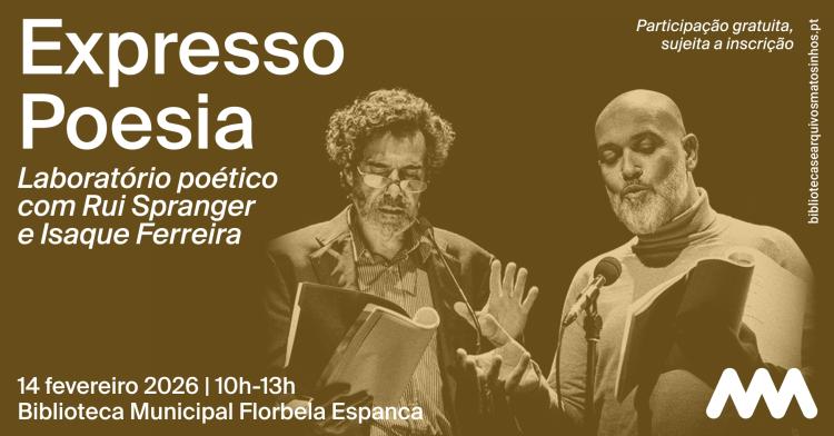 Expresso Poesia: Laboratório Poético com Rui Spranger e Isaque Ferreira