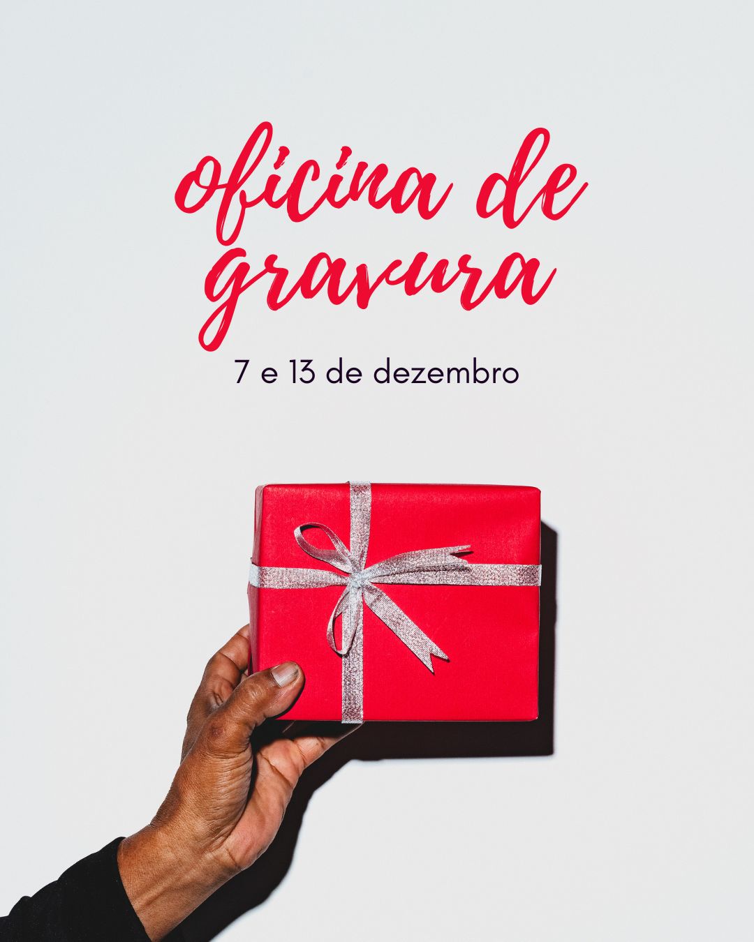 OFICINA DE GRAVURA E POSTAIS DE NATAL: Criar para Oferecer